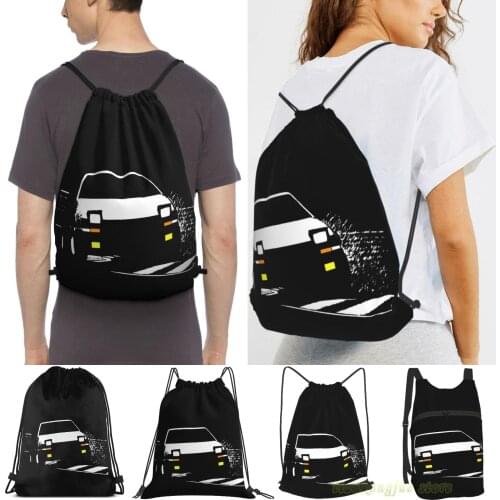 Japanese Classic Drift Women Drawstring Sackpack Gym Bags Men Outdoor Travel Backpacks For Training Fitness Swimming Bag