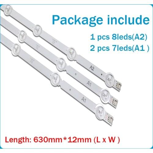 2set=6PCS for LG 32inch LCD backlight 6916L-1204A A16916L-1426A B16916L-1205A A2 6916L-1105A A1 (4PCS=7LED+2PCS 8LED )100%new
