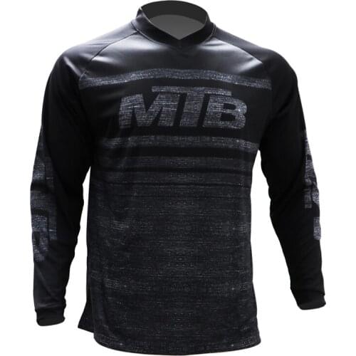 2021 Enduro MX motocross Jersey Mountain Downhill Bike Long Sleeve Racing Shirts DH MTB Offroad Motocross BMX Jerseys Cool Black