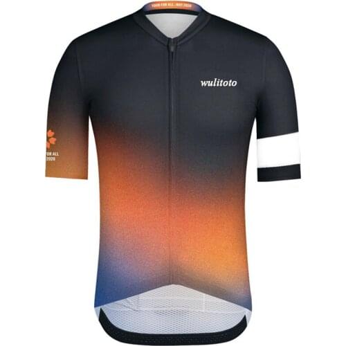 2021 Men Short Sleeve Cycling Jersey Bicycle Top Shirt clothes Cycling Jersey WULITOTO