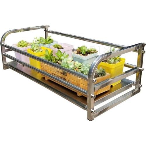 600 Stainless steel flower rack shelf balcony flower pot hanger hanging succulent flower shelf railing indoor window sill