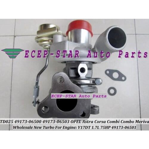 Free Ship TD025M 49173-06500 49173-06503 49173-06501 Turbo Turbocharger For OPEL For Vauxhal Astra Corsa Combo Meriva Y17DT 1.7L