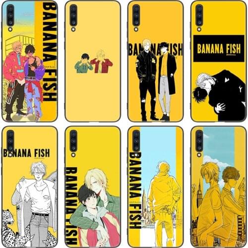 Banana Fish Anime Case For Samsung Galaxy A01 Core A03S A10 A20E A21 A30 A40 A42 A82 A90 A6 A7 A9 A8 + 2018 A5 2017 Black Cover