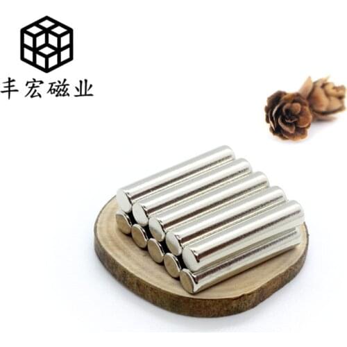 D3 * 20 round magnetic column side suction strong magnetic radial 3*20 Iron absorbing stone straight hair toy magnet bar