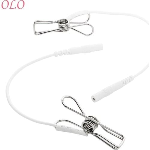 OLO Electric Shock Nipple Clips Sex Toys for Women Men Adult Game Nipple Clamp 1 Pair Female Masturbation