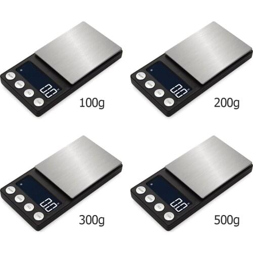 Electronic Jewelry Scale Pocket 0.01g High Precision Digital Balance Gram Kitchen Weight Scale for Gold Medicinal With Backlight