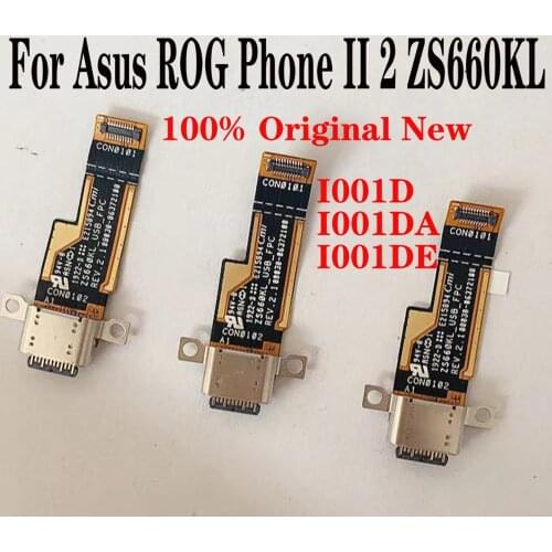 Shyueda Orig New For Asus ROG Phone II 2 ZS660KL 6.59" I001D I001DA I001DE ZS660KL USB Charging Connector Port Flex Cable
