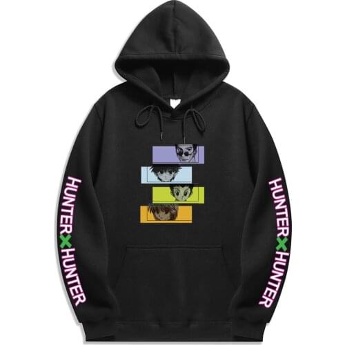 Hunter x Hunter Hoodies Hisoka Sweatshirt Tracksuit Streetwear Anime Harajuku 90s Casual clothes Pullover Hip Hop Hooded Tops