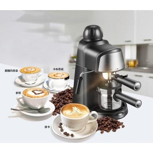 Coffee Machine Home Espresso Coffee Maker Steam Milk Froth Small Mini Semi Automatic Fancy Coffee Machine Pump Pressure CM6810