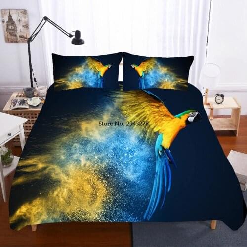 Cartoon Colorful Animal Butterfly Bedding Sets Bed Linen Duvet Cover Home Textile Single Queen King Size Bed Sets Pillowcases