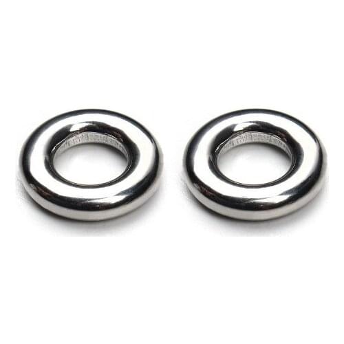 10pcs/lot 15mm Circle O pendant Metal stainless steel Flat Beads Buddha Beads For DIY bracelet Jewelry Making fvbg4