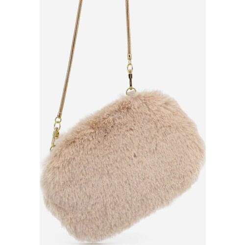 Fashion Shoulder Chain Bag Women Brand Autumn Winter Plush Fluffy Bag Female Totes Small Handbag Vintage Mini Ladies Hand Bag