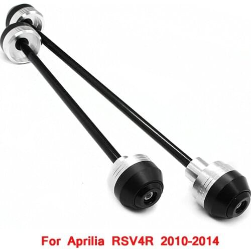 Motorcycle Wheel Falling Protector Pad Front Rear For Aprilia RSV4R 2010-2014 Axle Fork Crash Sliders