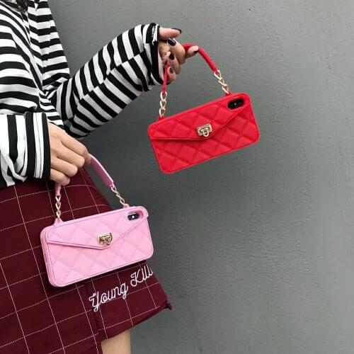 Funda Handbag Soft Gel Silicone Card Pocket Shockproof Phone Case For iPhone 7 8 Plus XR Xs 11 Pro Max 12 Mini Wallet Bags