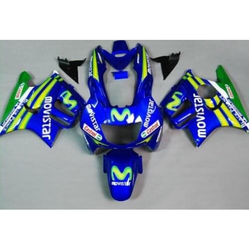 Motorcycle Full Bodywork Fairing Set For H CBR600F3 CBR600F CBR600 CBR 600 F3 1997 - 1998 97 98 Injection Fairings Blue gree