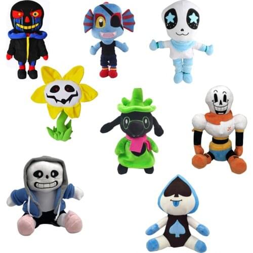 1pcs Undertale Sans Plush Doll Cartoon Zombie Sunflower Alien Doll Moive Game Character Soft Stuffed Gifts for Children Kids
