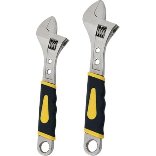 Adjustable Wrench Stainless Steel Universal Spanner Mini Nut Key Snap Grip Wrench Repair Hand Tools