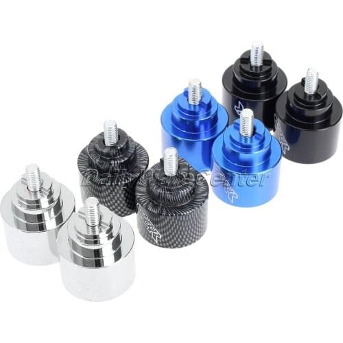 2Pc Motorcycle Handlebar Grips End Handle Bar Cap End Plug for Honda CBR 600 1000 CB 559 919 VTR RC51 Gold Wing GL 1800