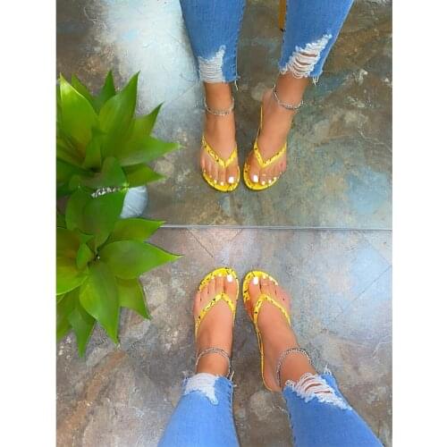 Summer Fashion Women Shoes 2020 Outdoor Comfortable High-quality Flat Bottom Women Sandals Open-toed Roman Style Flip Flops