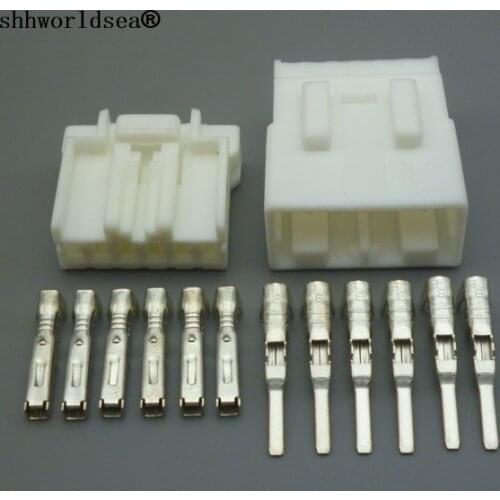 Shhworldsea 6 Pin 1.8mm auto Electric Motorcycle Plug Female Male Automotive Connector 174930-1 174923-1