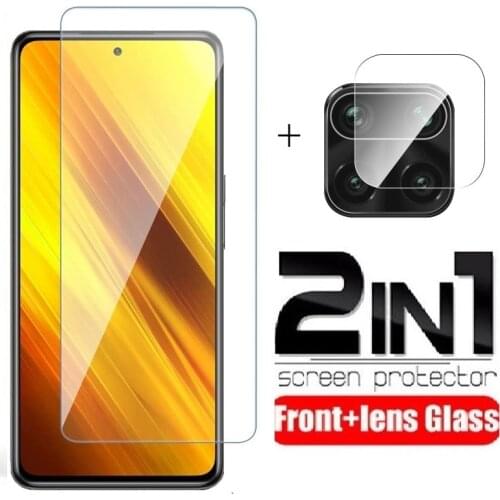 For Xiaomi Poco X3 Glass For Poco X3 Tempered Glass Full Protective Screen Protector For Poco M2 F2 Pro M3 X3 Lens Glass