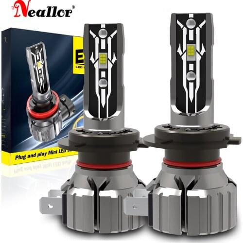 2X 4000Lm H4 H7 H8 H9 H11 9012 HIR2 9005 HB3 Led Fog Lights LED Bulb Car Driving Lamp for BMW Toyota Skoda Ford Lada White 12V