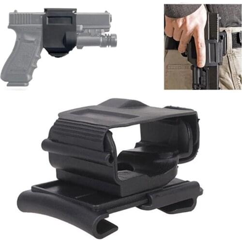Tactical 360 Rotating Glock Clip Right Hand MOLLE Holster for Glock 17 19 22 23 Gun Holster Tactical Hunting Accessories