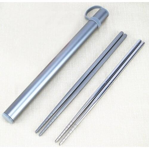 Outdoor Titanium Chopsticks Tableware Children Learn Chopsticks Camping Picnic Traveling Chopstick EDC Titanium Food Sticks