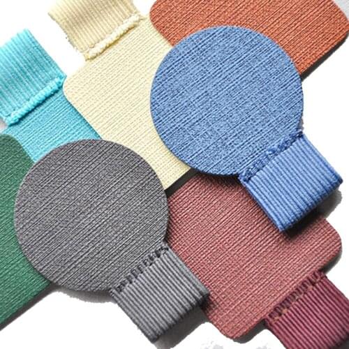 XRHYY 5Pcs Square/Round Self-Adhesive Pen Holder With Elastic Loop For Notebooks Journals Calendars Planners Clipboards-8 Colors