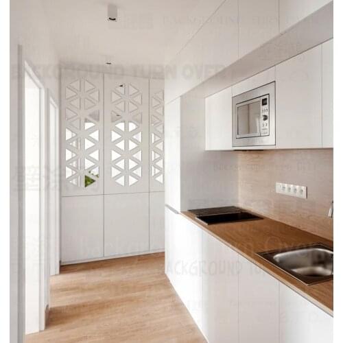 10pcs Mirror Wall Stickers Room Decoration Decor Bedroom Bathroom House Aesthetic Trangular Geometry Simple Shape Tiles R182