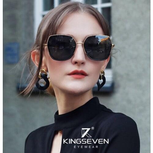 KINGSEVEN Young Style Womens Sunglasses Gradient Polarized Lens Luxury Design Ladies Elegant Lunette De Soleil Femme