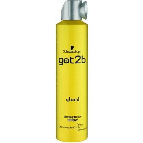 Got2b Glued Blasting Freeze Hair Spray 300 Ml Screaming Ultimate Extreme Hold Fix Freeze Spike Cement Finish Remove Nozzle