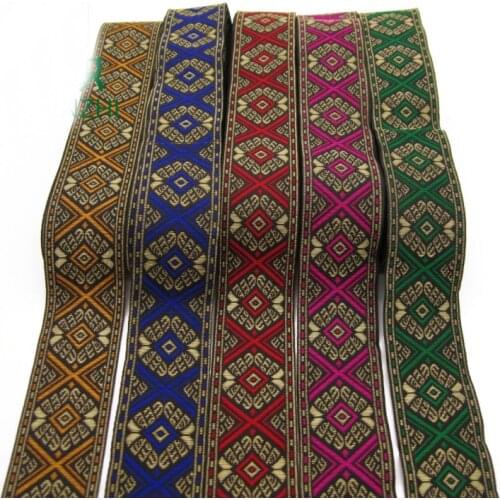 3 meters Ethnic Jacquard Webbing Ribbon for DIY Craft Curtain Home Textile Stage Costume Decoration Lace Accessories
