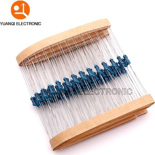300Pcs 10 -1M Ohm 1/4w Resistance 1% Metal Film Resistor Assortment Kit Set 30Kinds*10pcs=300PCS