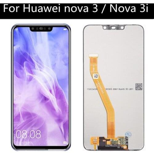 6.3"For Huawei Nova3 Nova3i LCD Display+Touch Screen For HUAWEI Nova 3i LCD Nova 3 3i PAR-AL00 Display Replacement parts