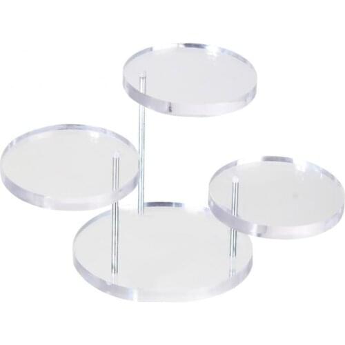 Acrylic Jewelry Necklace Rings Display Boxes Shop Organizer Jewelry Stand (Transparent)