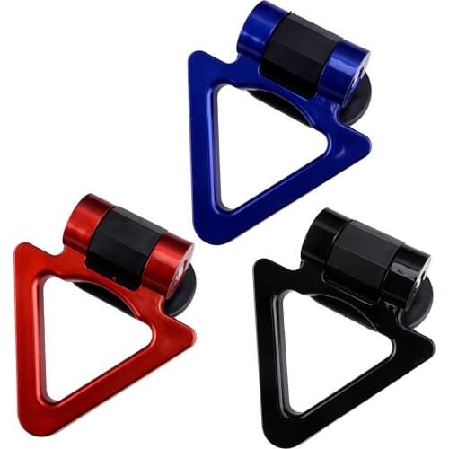 Car Universal Exterior Triangle Track Racing Tow Towing Hook Look Decoration Red/ Blue/ Black