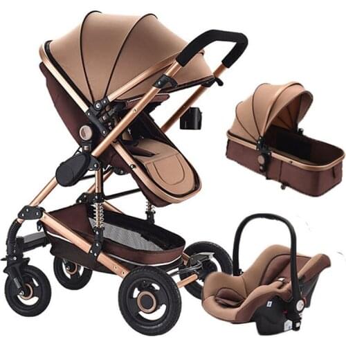 Baby Stroller 3 In 1 Pram with Car Seat Travel System Baby Stroller with Car Seat Newborn Baby Comfort Car Seat