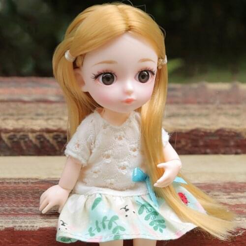 16cm Childrens BJD Doll Princess Play House Kindergarten Gift Large Gift Box Decoration Girls Toy
