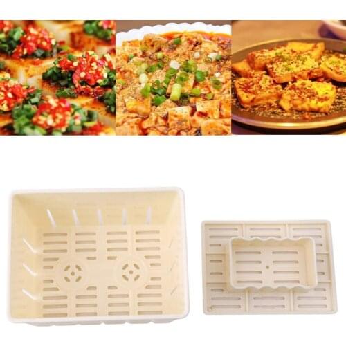 Home Kitchen DIY Handmade Tofu Maker Mold Plastic Mould Press Lid Accessories