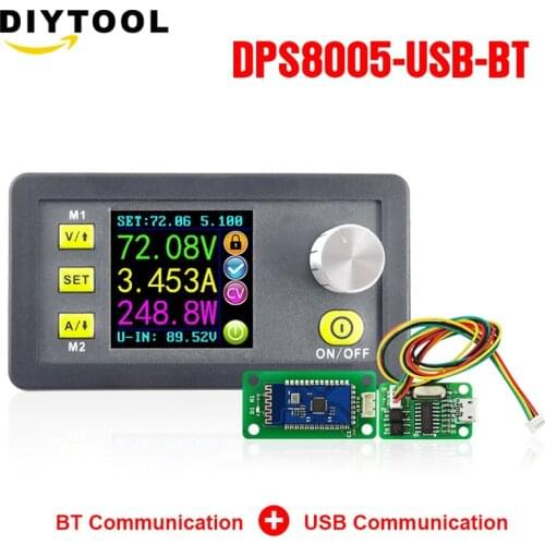 DPS8005 programmable constant voltage current Step-down power supply module Voltmeter Ammeter buck converter 80V 5A +USB+BT