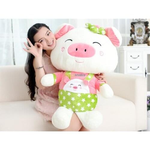 Fancytrader Lovely High Quality Cute Pig Toy 35'' 90cm Giant Cute Big Plush Stuffed Pig Animal Kids gift, Free Shipping FT90489