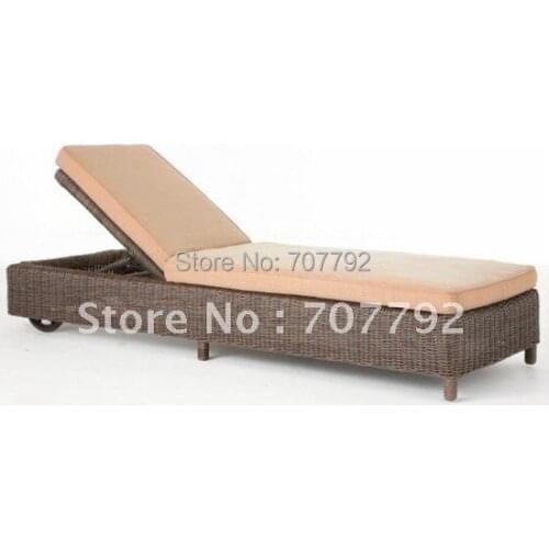 Hot sale SG-12003C Elegant black rattan deck chair furniture