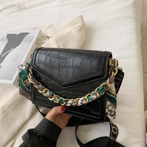 Best Selling Fresh Vintage Bag Lady Handbag Casual Women Sweet Shoulder Pu Leather Crossbody Famale Scarf Girl For Women