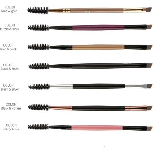 Eyelash Eyebrow Brush Double Head Brush Eyelash Eyebrow Cosmetics Beauty Tools Professional Beveled Spiral Brush Newly