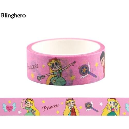 20pcs/lot Blinghero 15mmX5m Washi Paper Washi Tape Cartoon Adhesive Tape Masking Tape Cute Tapes Gift BH0405