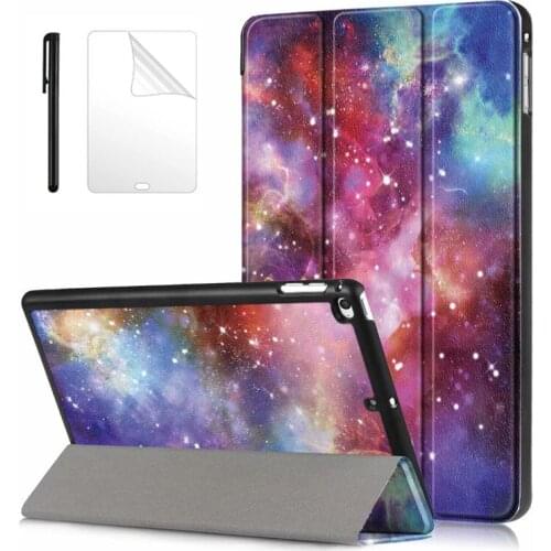 Painted Leather for New iPad mini 5 5th Gen 2019 Case with Auto Sleep Wake Stand Slim Cover for ipad mini 4 Tablet Case + Film