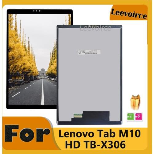 Original 10.1" For Lenovo Tab M10 HD 2nd Gen TB-X306F TB-X306X TB-X306 TB X306 LCD Display Touch Screen Digitizer NEW Assembly