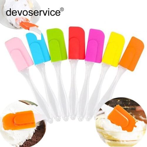 Removable Silicone Baking Tools For Cakes Cream Spatula Spoon Cookie Spatulas Pastry Scraper Mixer Buttter Ice Cream Spoon