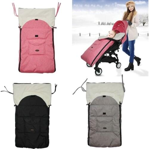 Baby Stroller Sleep Bag New Universal Baby Sleeping Bag Infant Winter Stroller Thick Warm Envelope Sleep Sacks Footmuff